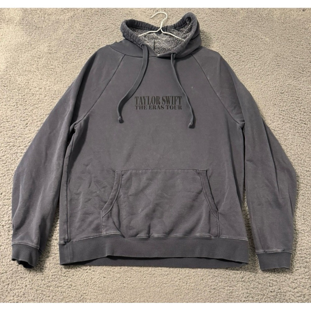 Taylor Swift The Eras Tour Hoodie‎ Dates Washed Blue Size M Pullover Sweatshirt